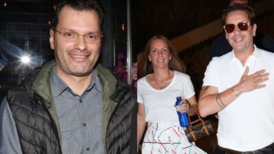 Ο Τάσος Τεργιάκης, η Βάσω Μαζωνάκη και ο Γιώργος Μαζωνάκης