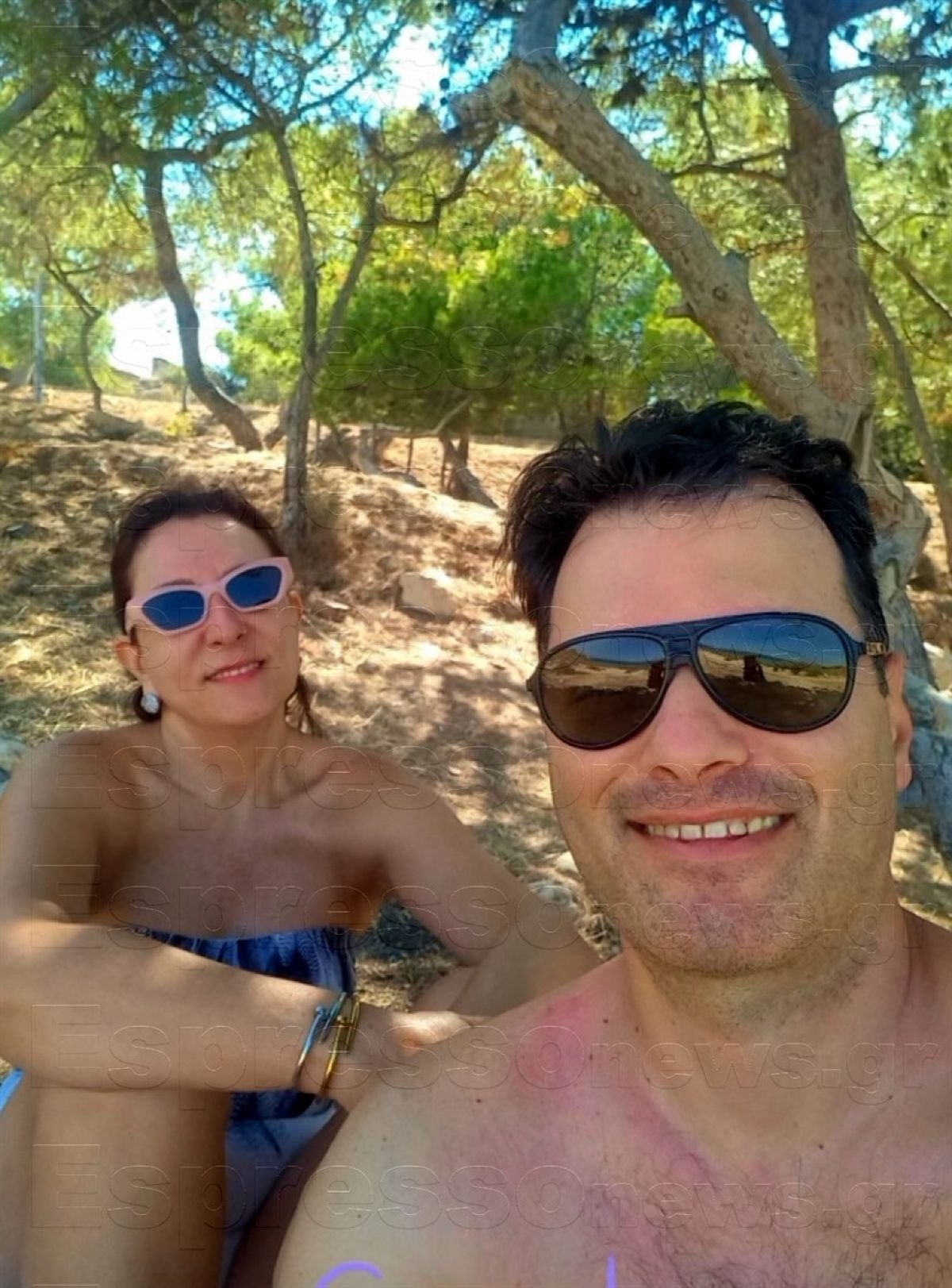 Ο Τάσος Τεργιάκης με την σύζυγό του