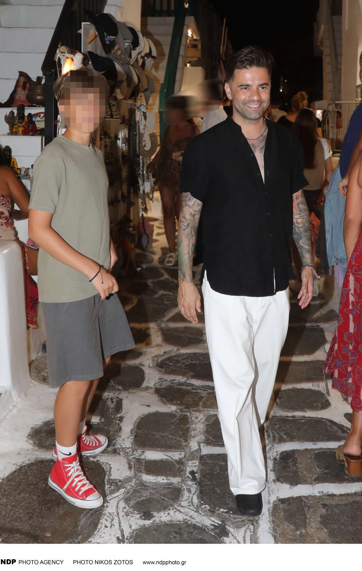 Ο Θοδωρής Μαραντίνης με τον γιο του, Φίλιππο