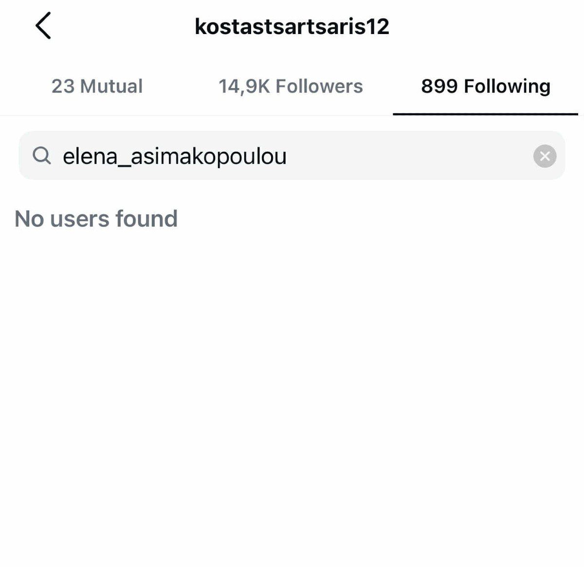 Το unfollow του Κώστα Τσαρτσαρή στην Έλενα Ασημακοπούλου