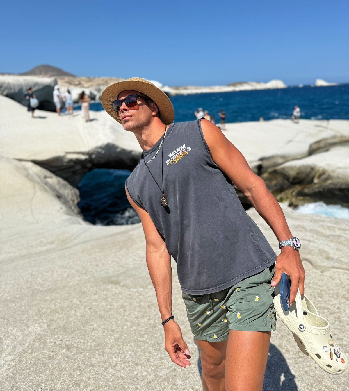 Ο Μπρούνο Τσερέλα στη Μήλο