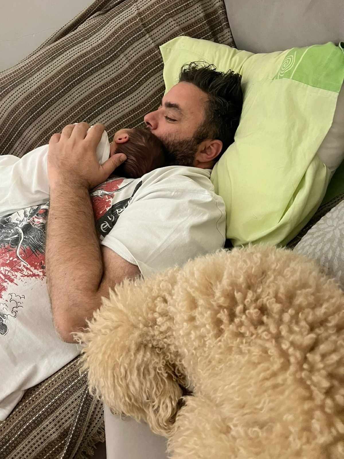 Ο Τεό Τζίμας με τον γιο του