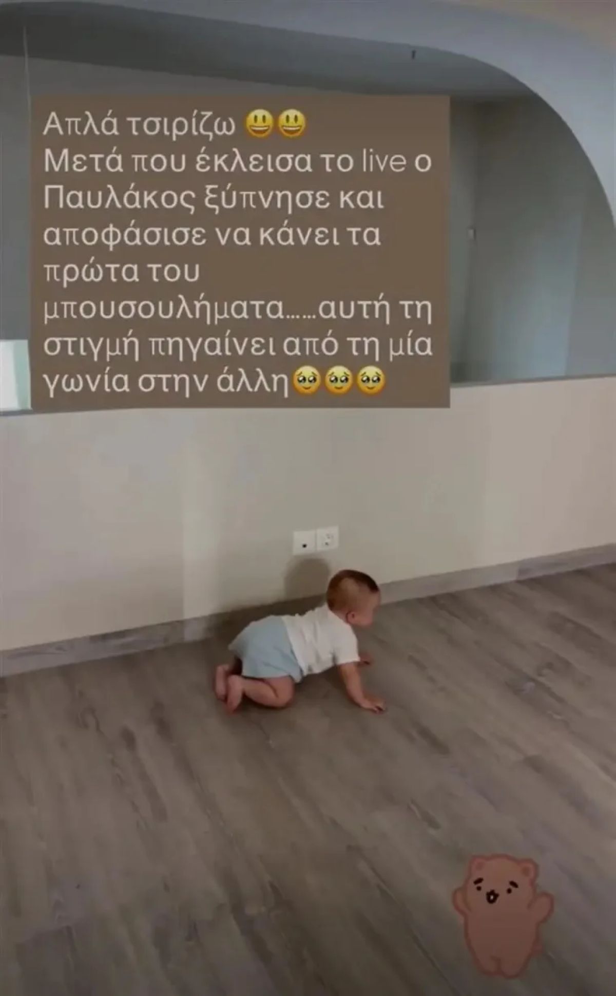 Το story που έκανε η Ανίτα Μπραντ