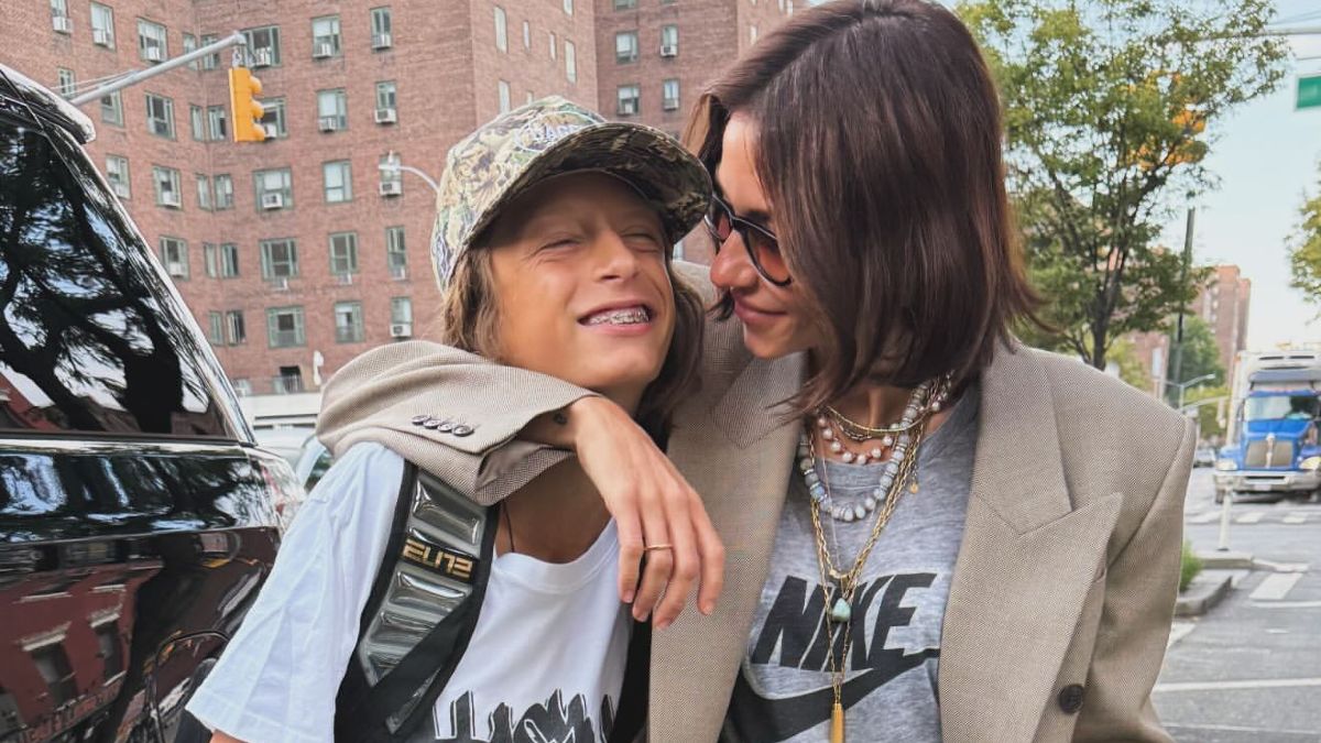 Η Σοφία Καρβέλα με το γιο της