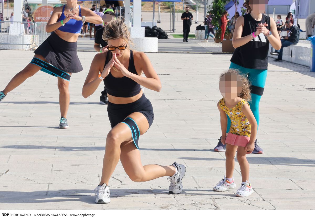 Η Γιολάντα Καλογεροπούλου με την κόρη της