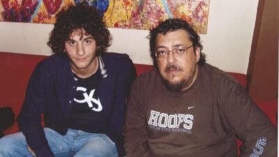 Ο Κωνσταντίνος Χαρδαβέλλας με τον Λαυρέντη Μαχαιρίτσα