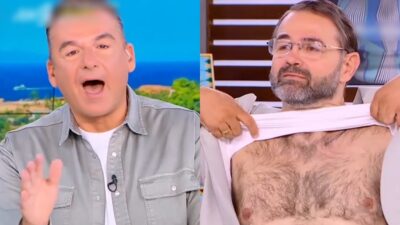 Ο Γιώργος Λιάγκας και ο Σταύρος Μπαλάσκας στο Πρωινό