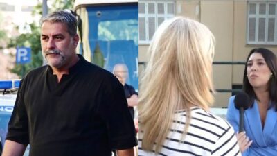 Ο Βασίλης Μπισμπίκης και η κάτοικος των ΙΧ