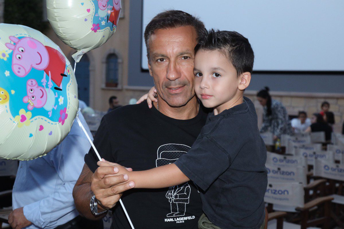 Ο Πέτρος Ίμβριος με το γιο του