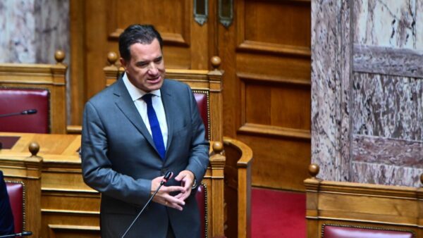 Ο Άδωνις Γεωργιάδης στη Βουλή