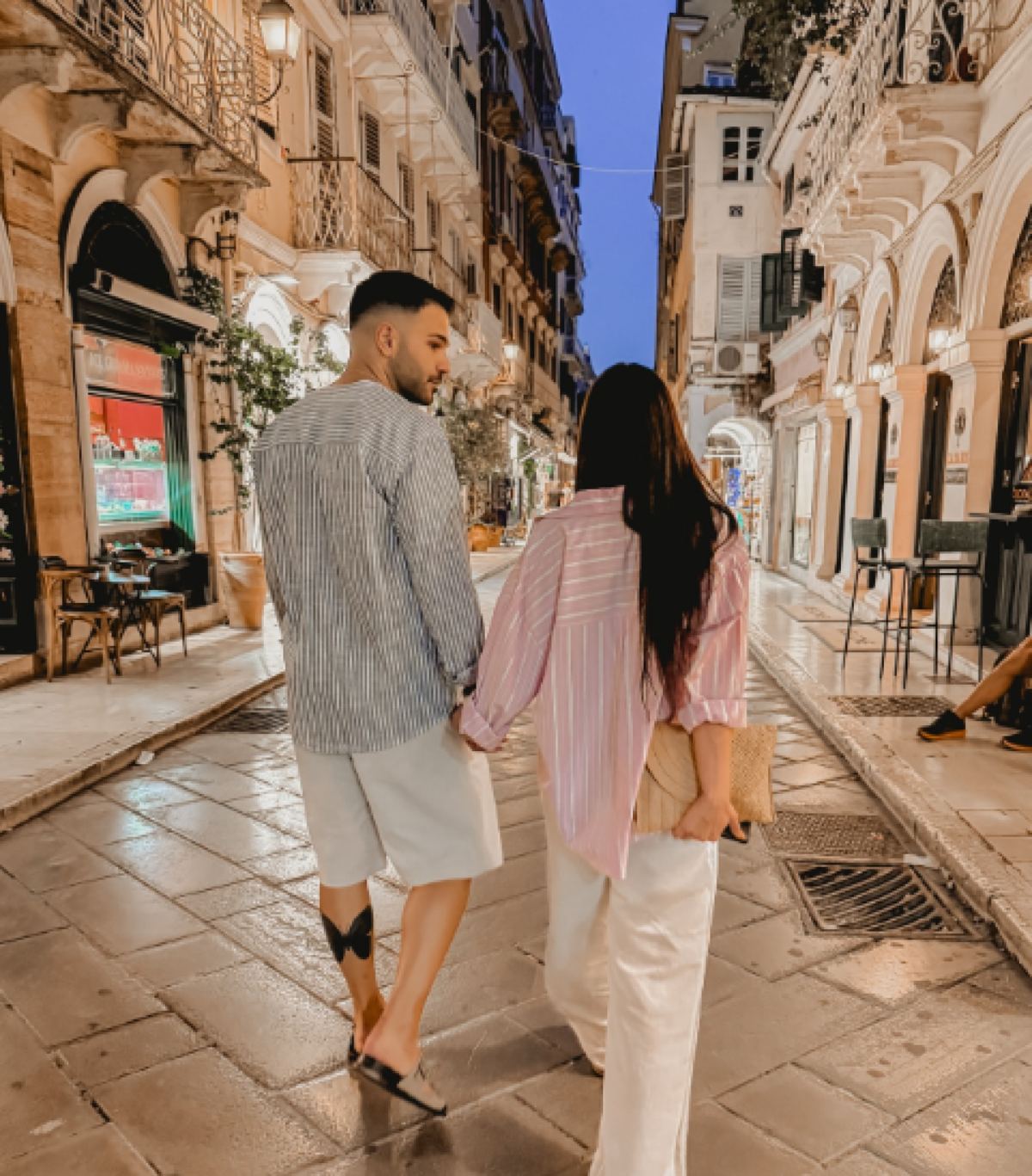 Ο Ανδρέας Ρόκκος με την σύντροφό του στην Κέρκυρα