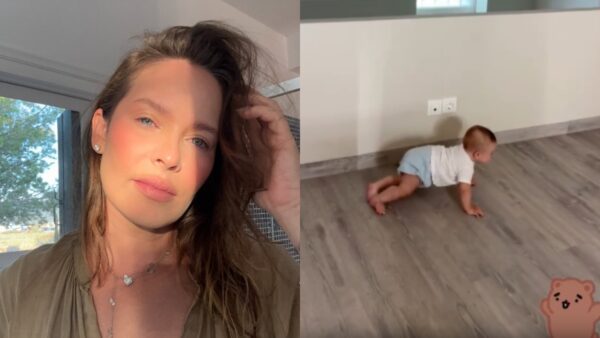 Η Ανίτα Μπραντ και το μωρό της