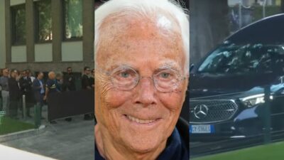 Ο τζόρτζιο Αρμάνι και ο κόσμος στο λαϊκό προσκύνημα της σορού του