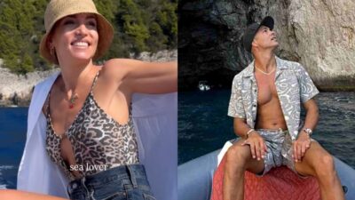 Η Αθηνά Οικονομάκου και ο Μπρούνο Τσερέλα στους Παξούς