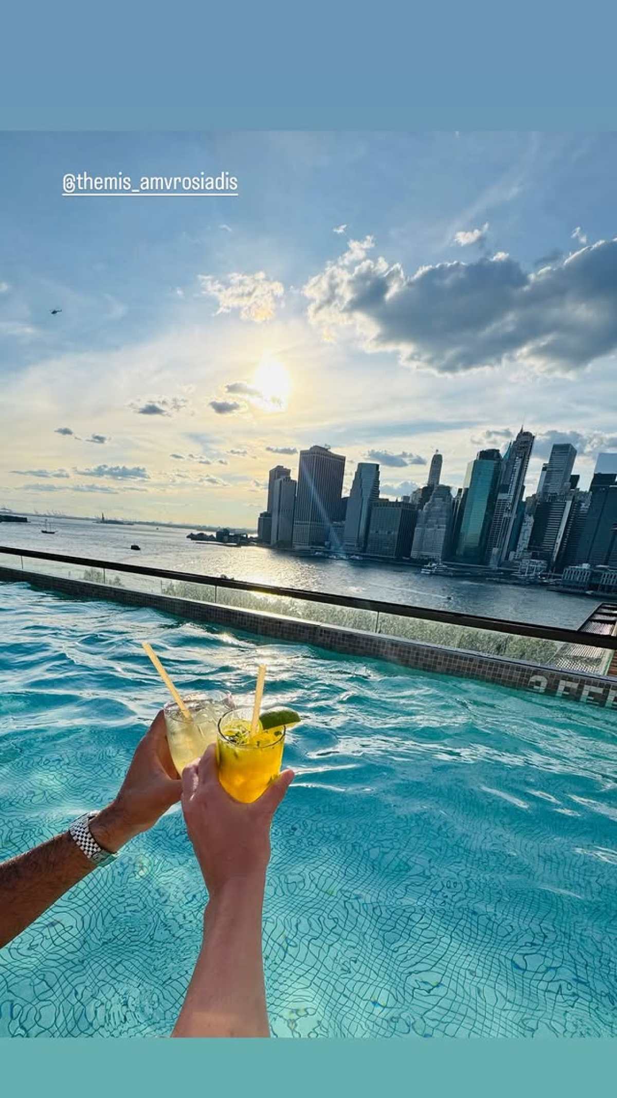 Η Κατερίνα Δαλάκα και ο Θέμης Αμβροσιάδης στην Αμερική