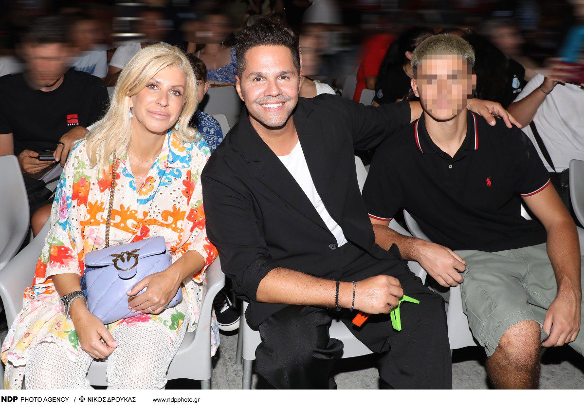 Η Δώρα Δημητροπούλου, ο Γιώργος Τσαλίκης και ο γιος τους