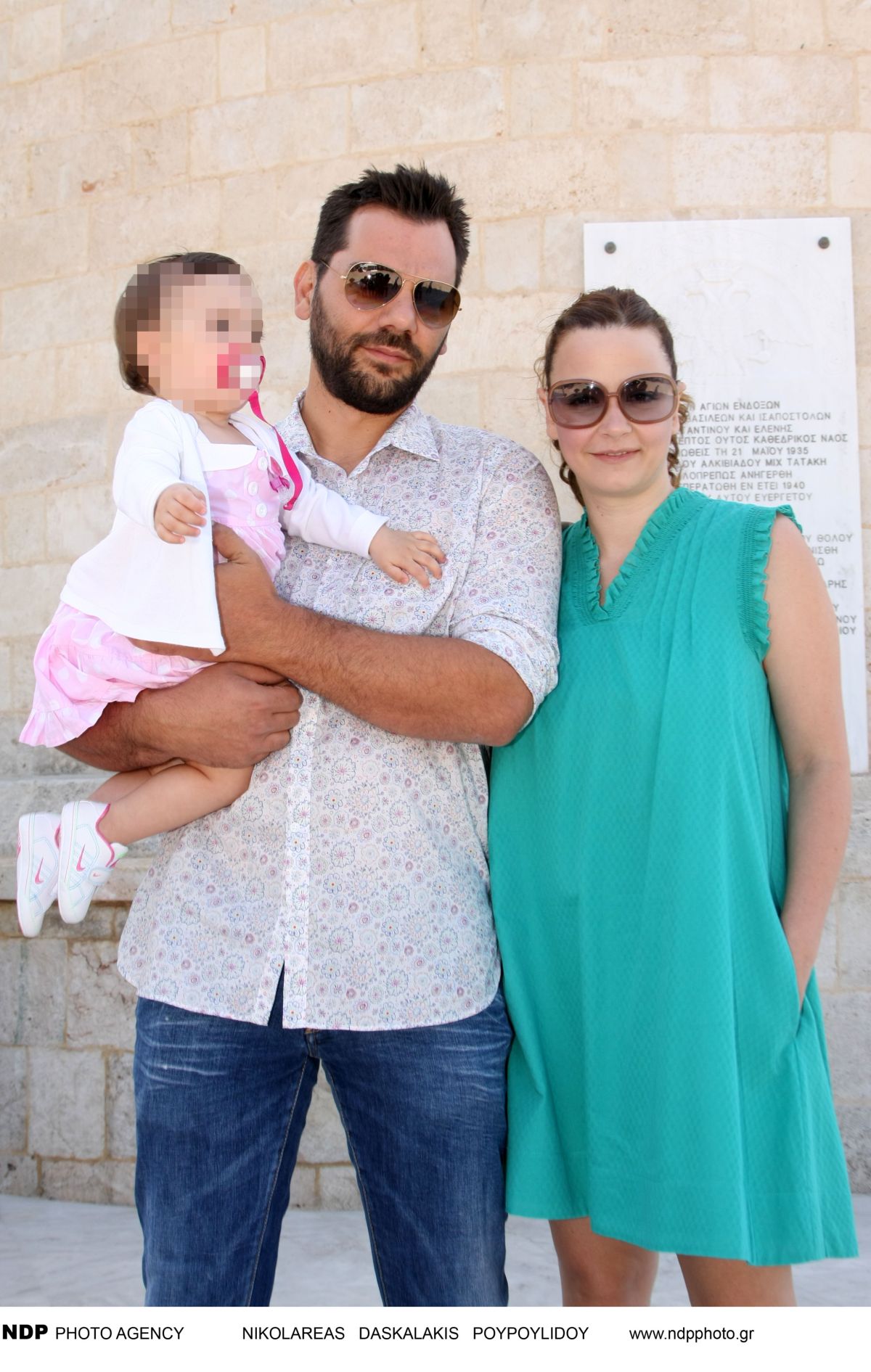 Η Σοφία Φαραζή, ο Νάσος Μαρατσώλας και η κόρη τους