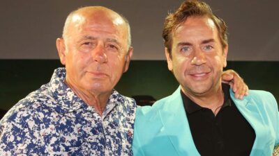 Ο Γιώργος Μαζωνάκης με τον πατέρα του