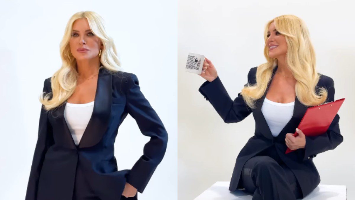 Η Κατερίνα Καινούργιου στην φωτογράφιση για την εκπομπή της