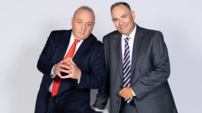 Ο Δημήτρης Καμπουράκης και ο Βαγγέλης Γιακουμής