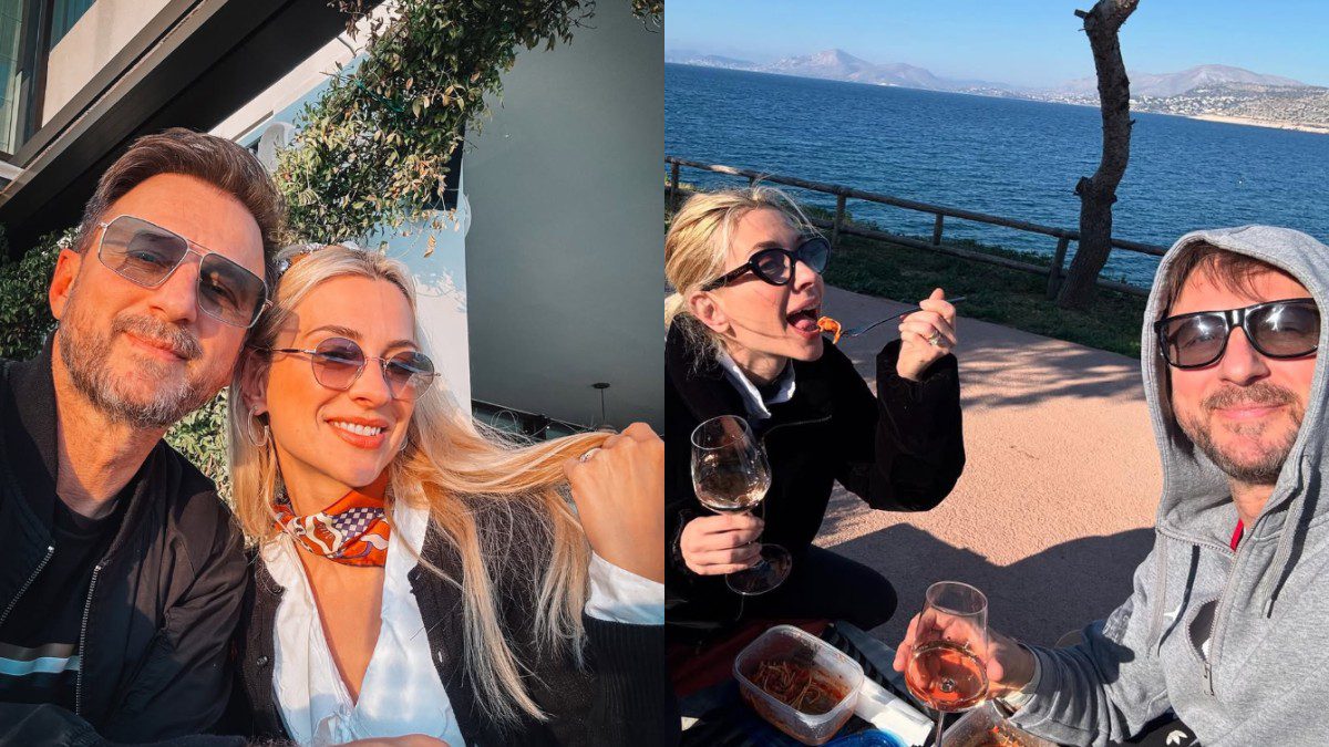 Ο Κώστας Καραφώτης και η Κάτια Μάνου