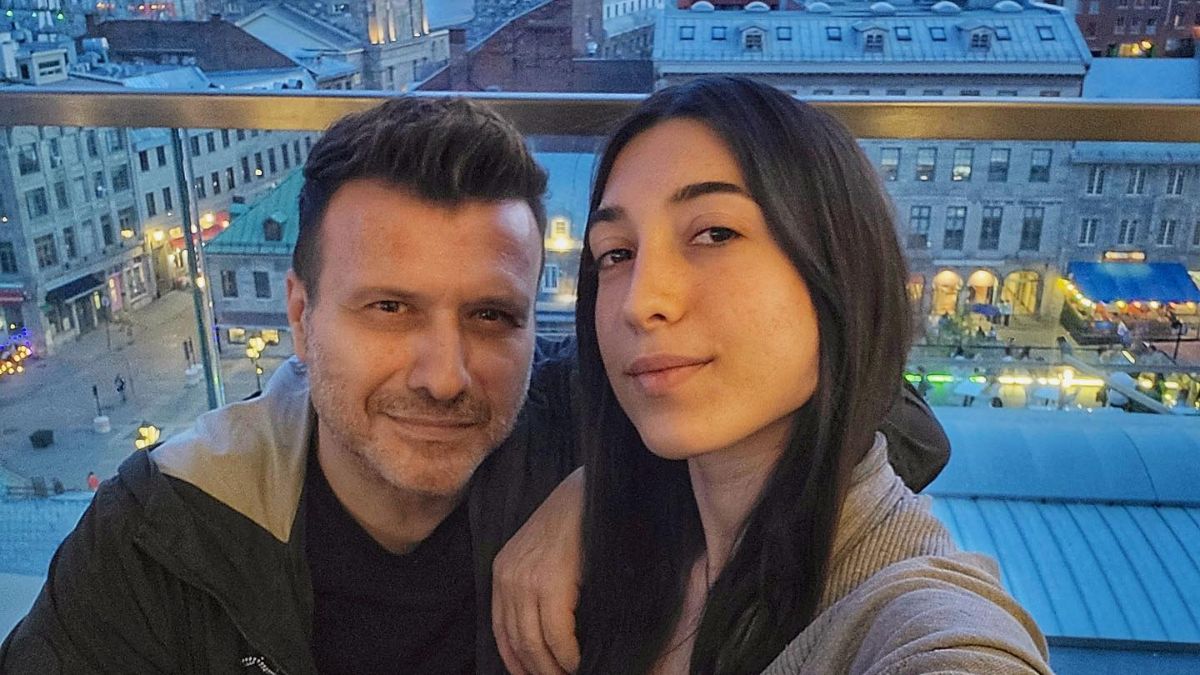 Η Κατερίνα Κακοσαίου με τον μπαμπά της, Γιάννη Πλούταρχο