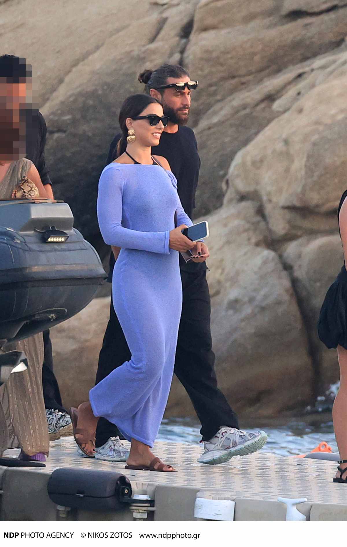 Ο Κωνσταντίνος Βασάλος μαζί με την Δανάη Βαρθολομάτου στη Μύκονο