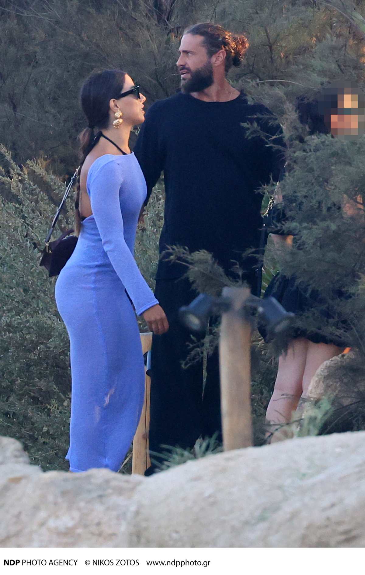 Ο Κωνσταντίνος Βασάλος μαζί με την Δανάη Βαρθολομάτου στη Μύκονο