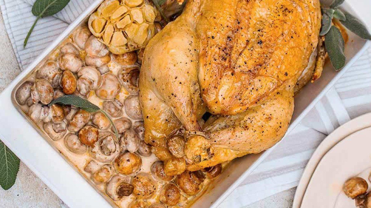 Κοτόπουλο αλά κρεμ