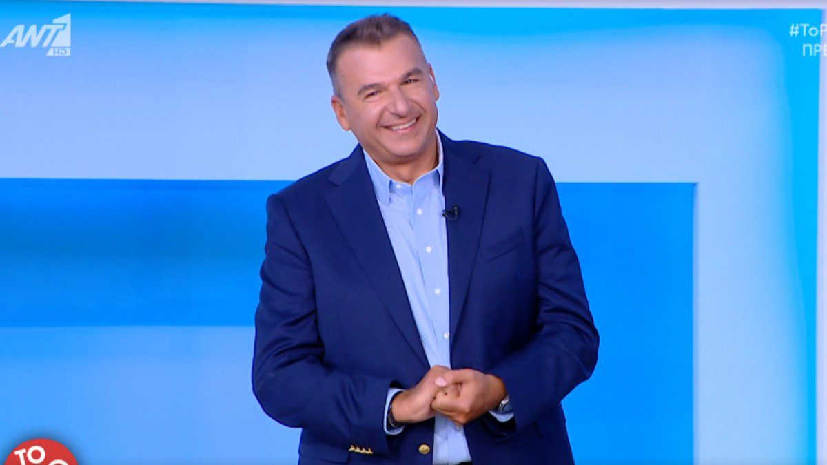 Ο Γιώργος Λιάγκας στην πρεμιέρα του Πρωινού