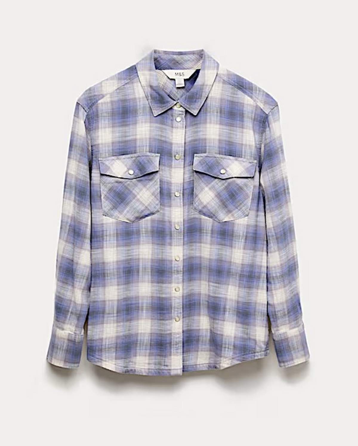 marks and spencer καρό πουκάμισο