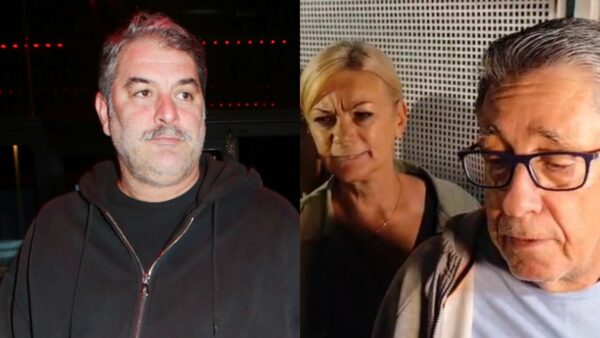 Ο Βασίλης Μπισμπίκης και κάτοικοι της Φιλοθέης