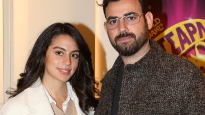 Ο Νίκος Πολυδερόπουλος και η Βαλασία Συμιακού σε δημόσια εμφάνισή τους