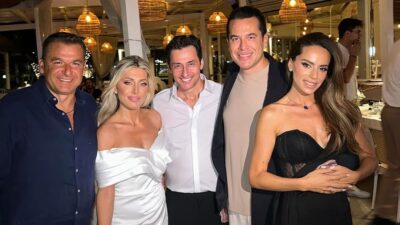 Ο γάμος του Πάνου Καλίδη και της Λεάννας Μάρκογλου