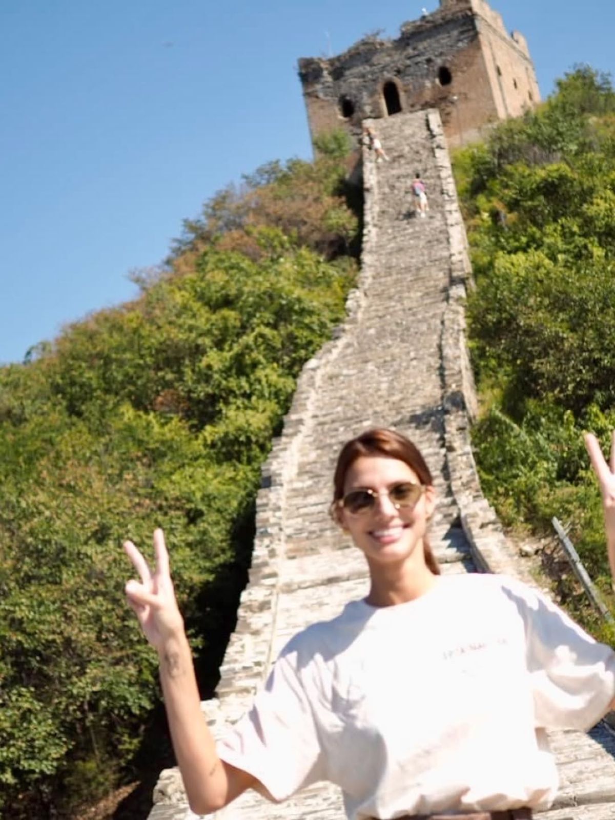 Η Ηλιάνα Παπαγεωργίου στο Σινικό Τείχος