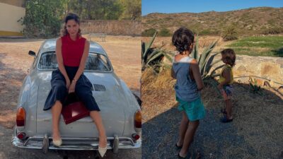 Η Κατερίνα Παπουτσάκη και τα παιδιά της