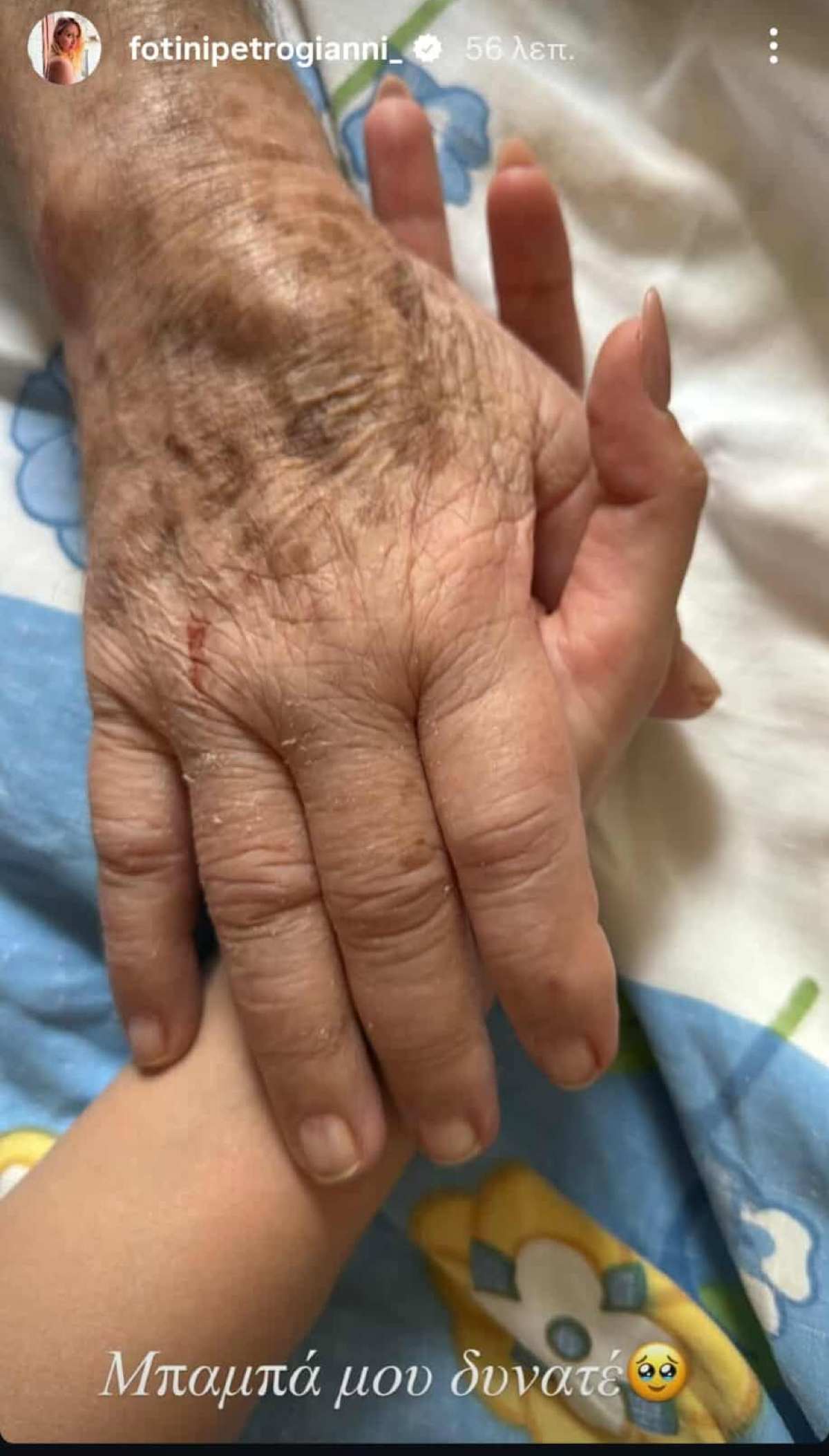 Η ανάρτηση της Φωτεινής Πετρογιάννη