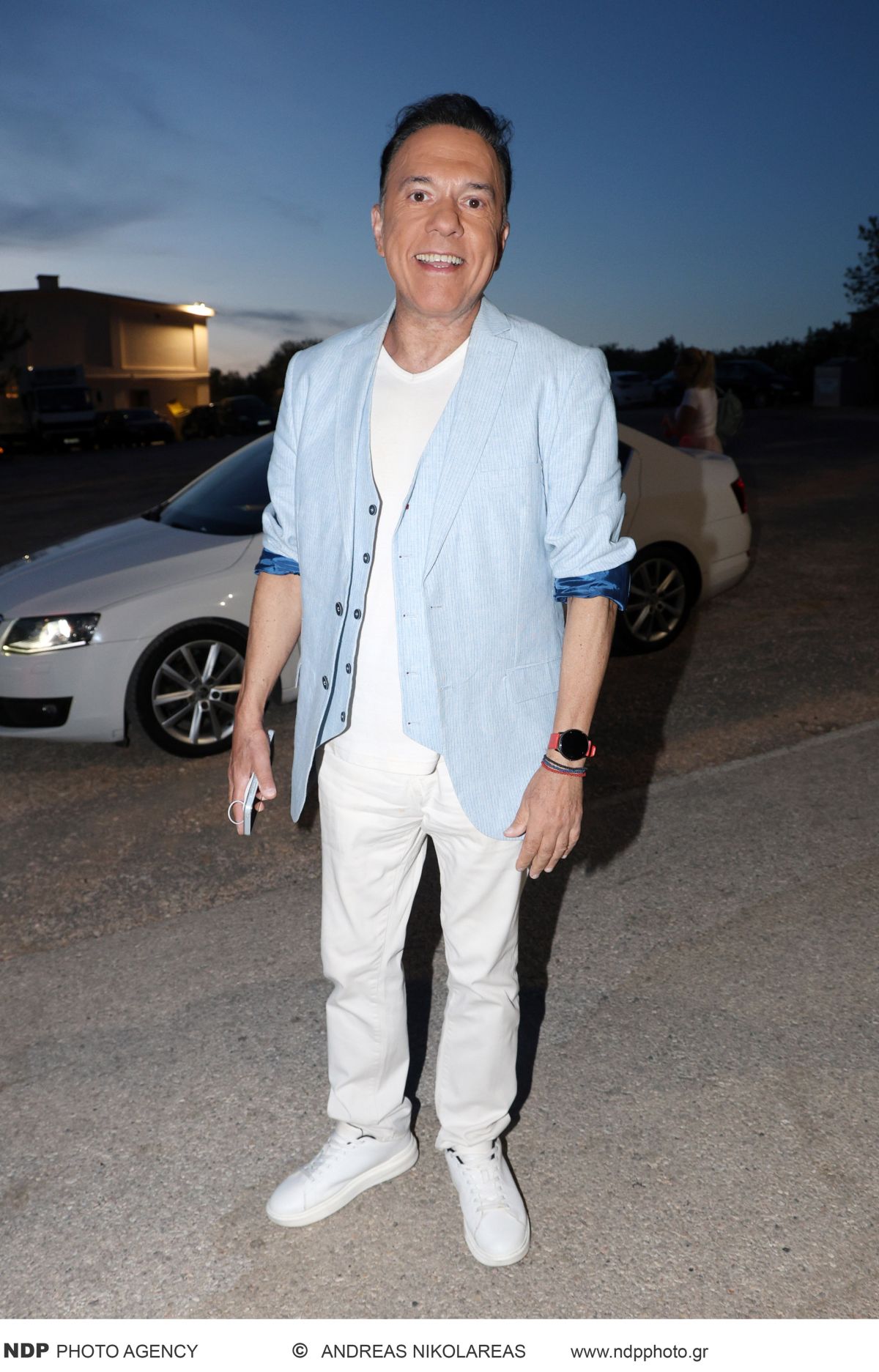 Ο Ποσειδώνας Γιαννόπουλος στη βάπτιση της κόρης της Ιωάννας Μαλέσκου