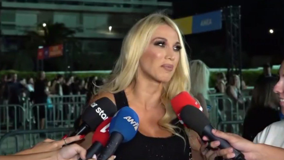 Η Κωνσταντίνα Σπυρουλού σε τηλεοπτικές δηλώσεις