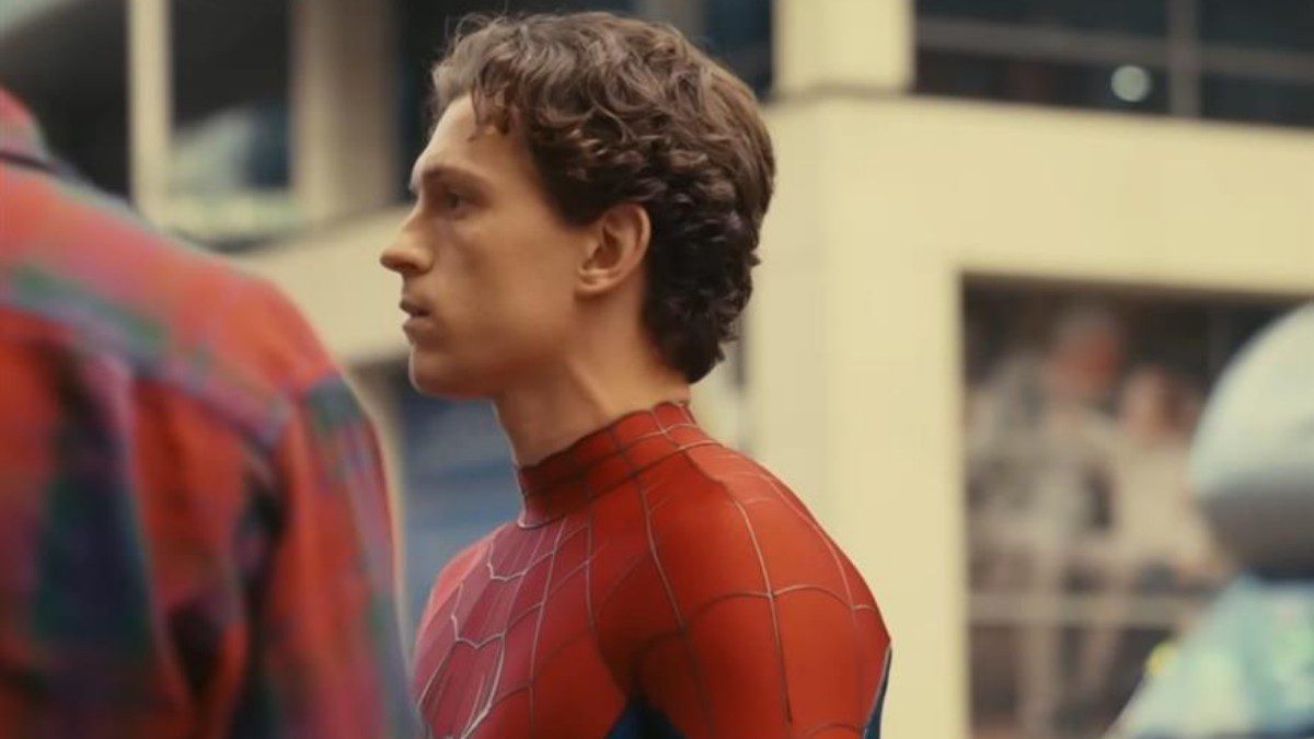 Ο τομ χόλαντ στα γυρίσματα