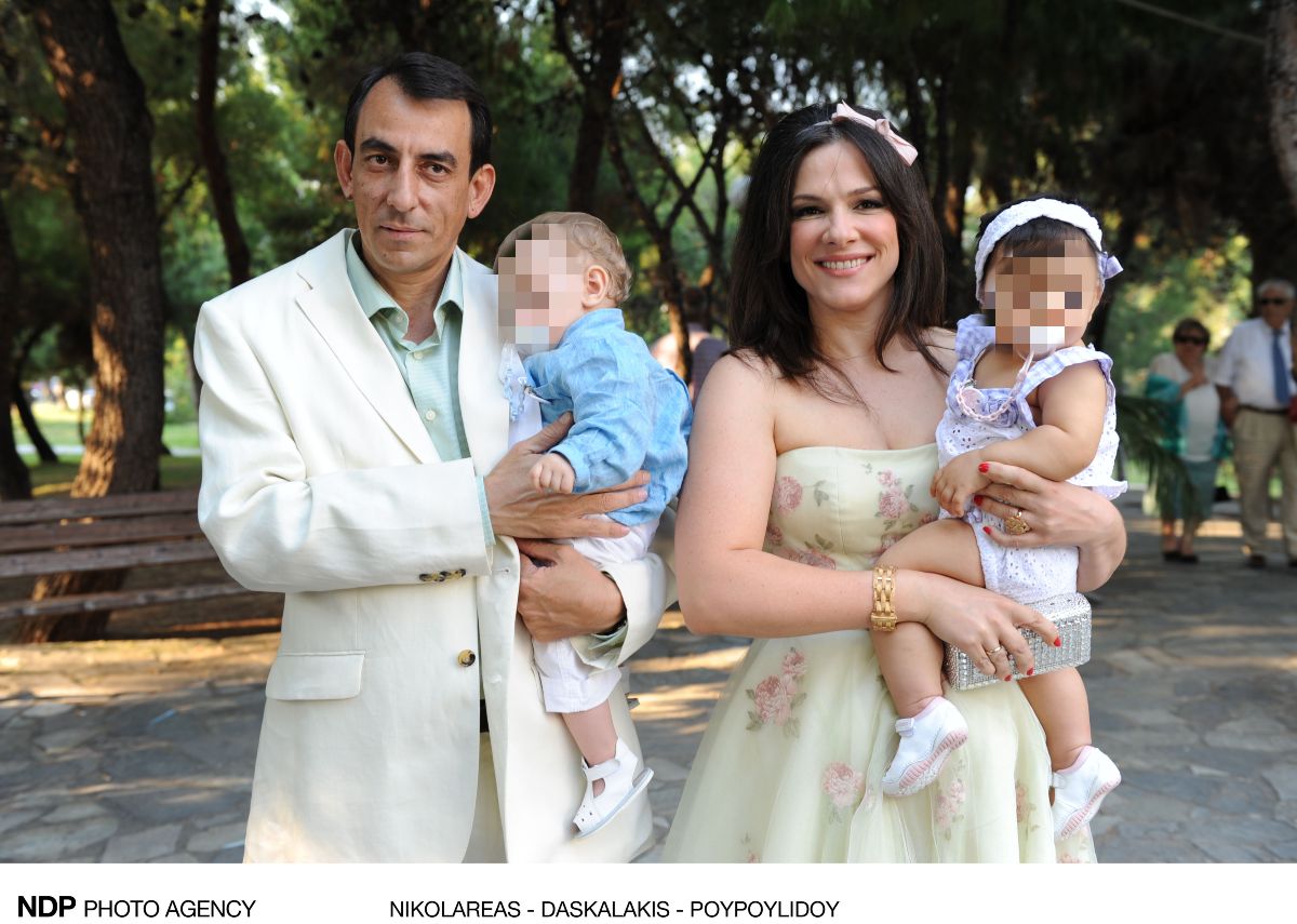 Η Τσαγκά με τα παιδιά της