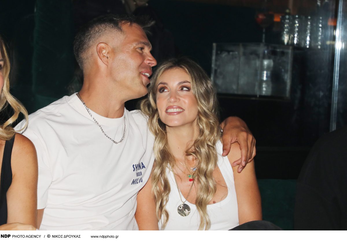 Ο Μπρούνο Τσερέλα και η Αθηνά Οικονομάκου σε κλαμπ της Αθήνας