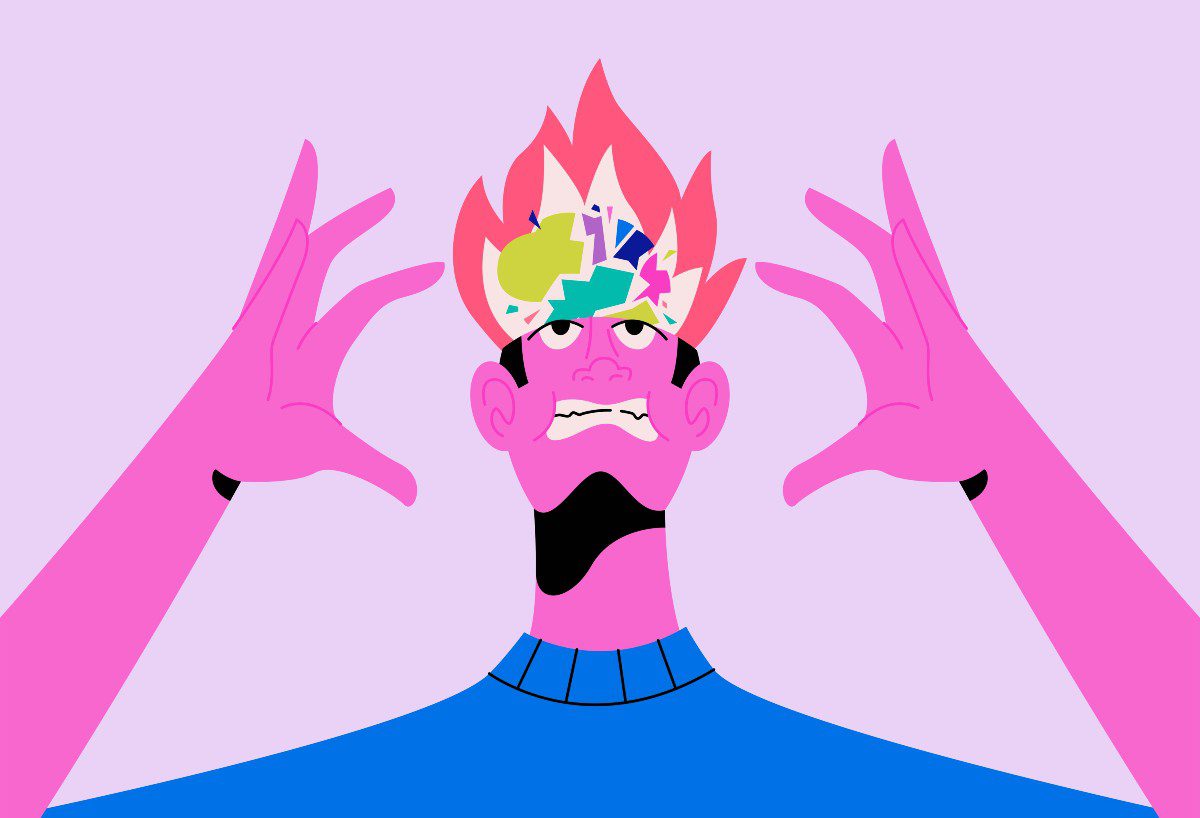 ένας οργισμένος άντρας