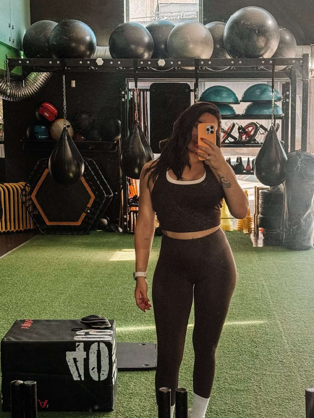 H Ευρυδίκη Βαλαβάνη στο γυμναστήριο