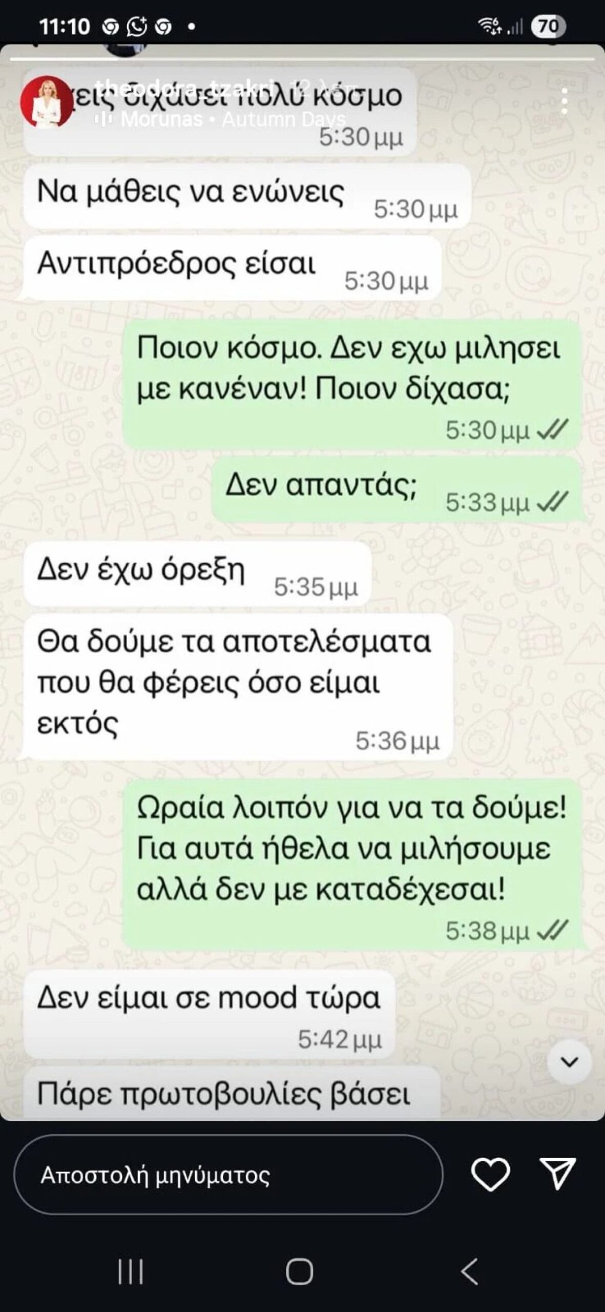 Η συνομιλία του Στέφανου Κασσελάκη με τη Θεοδώρα Τζάκρη