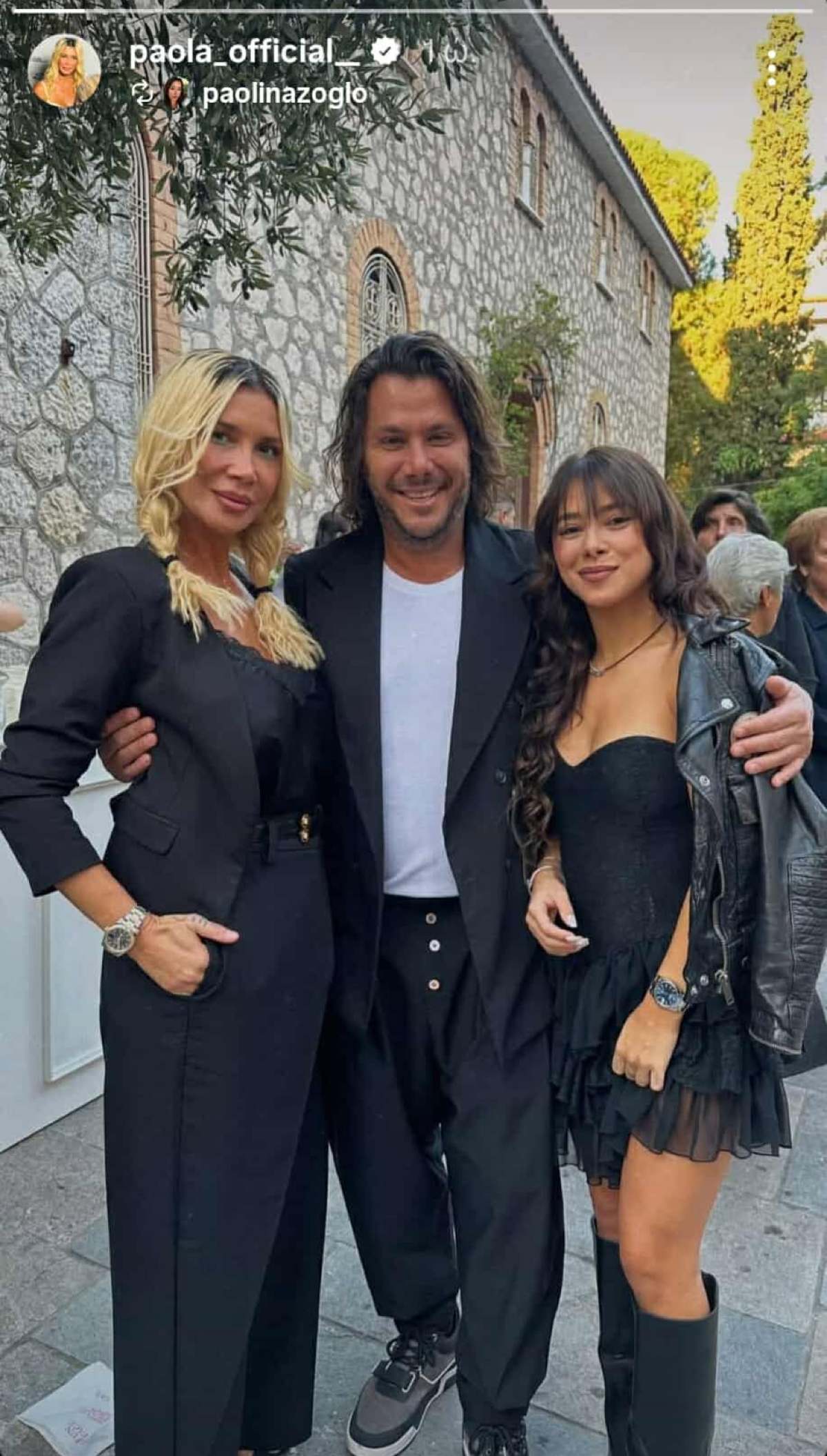 Η Πάολα με τον Φώτη Ζογλοπίτη και την Παολίνα