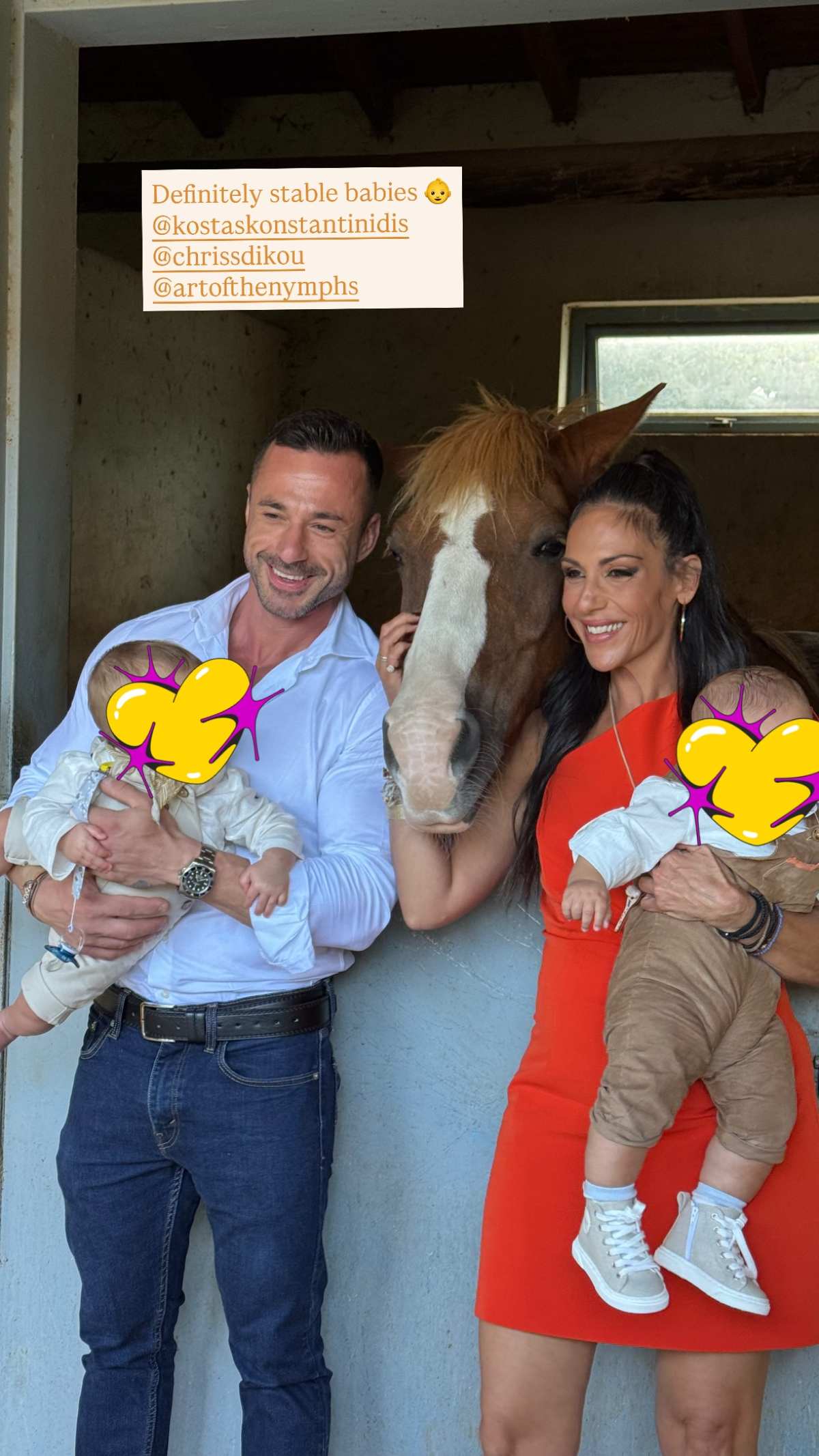 Η Ανθή Βούλγαρη έγινε νονά