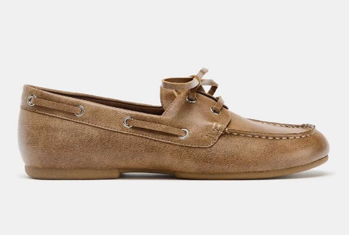 παπούτσια boat shoes καφέ