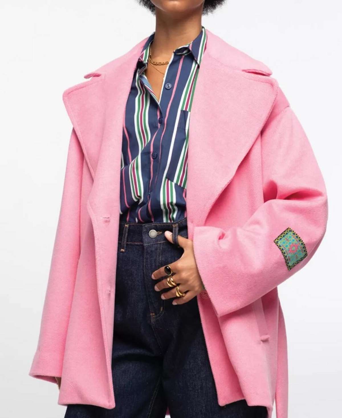 ροζ πανωφόρι favela