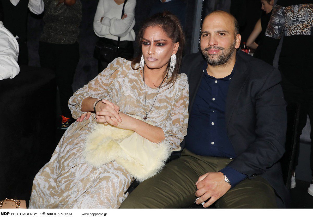 Η Ειρήνη Μερκούρη με τον σύζυγό της σε βραδινή έξοδο